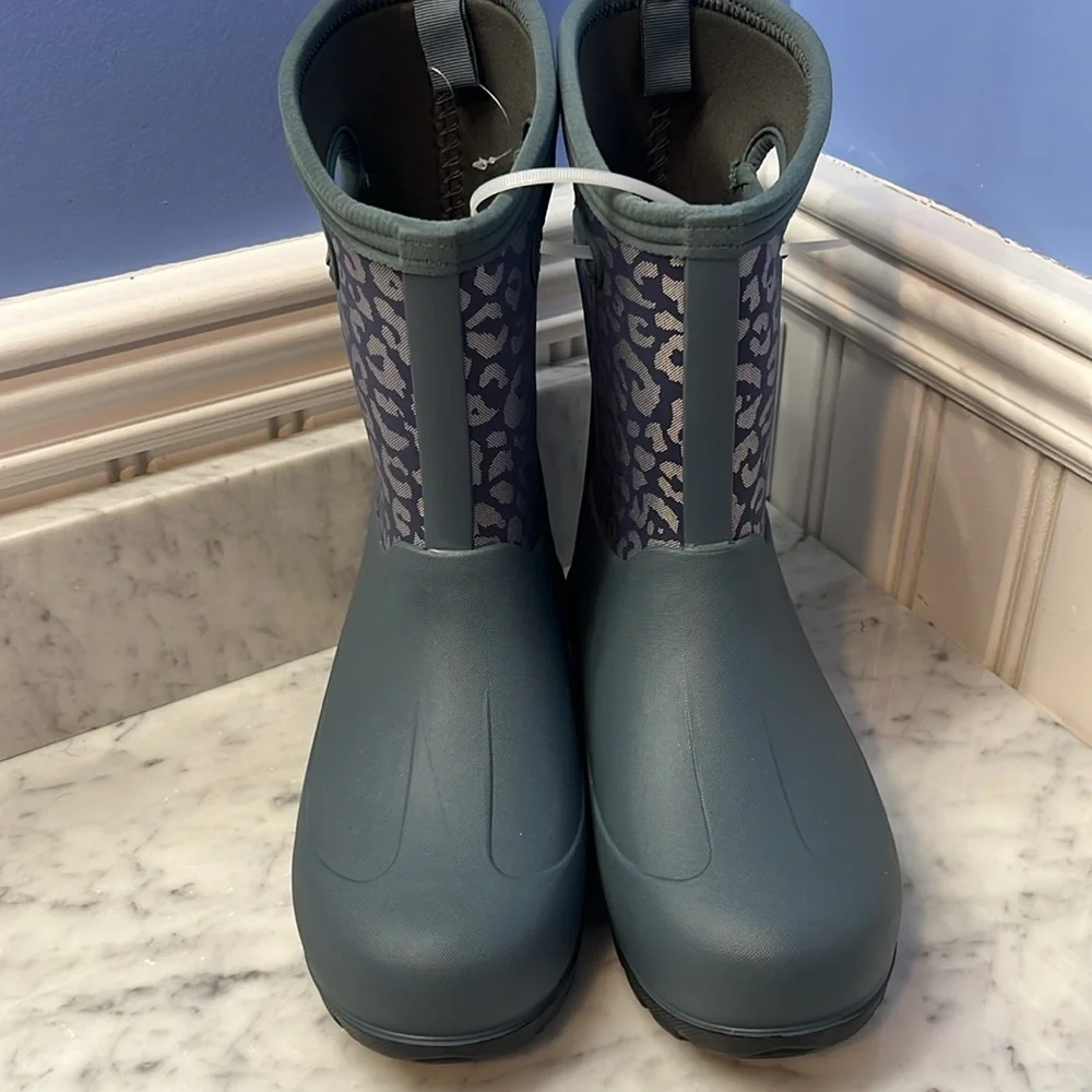 Bogs Neo Classic Metallic Leopard Snow Boot Youth 6 NEW